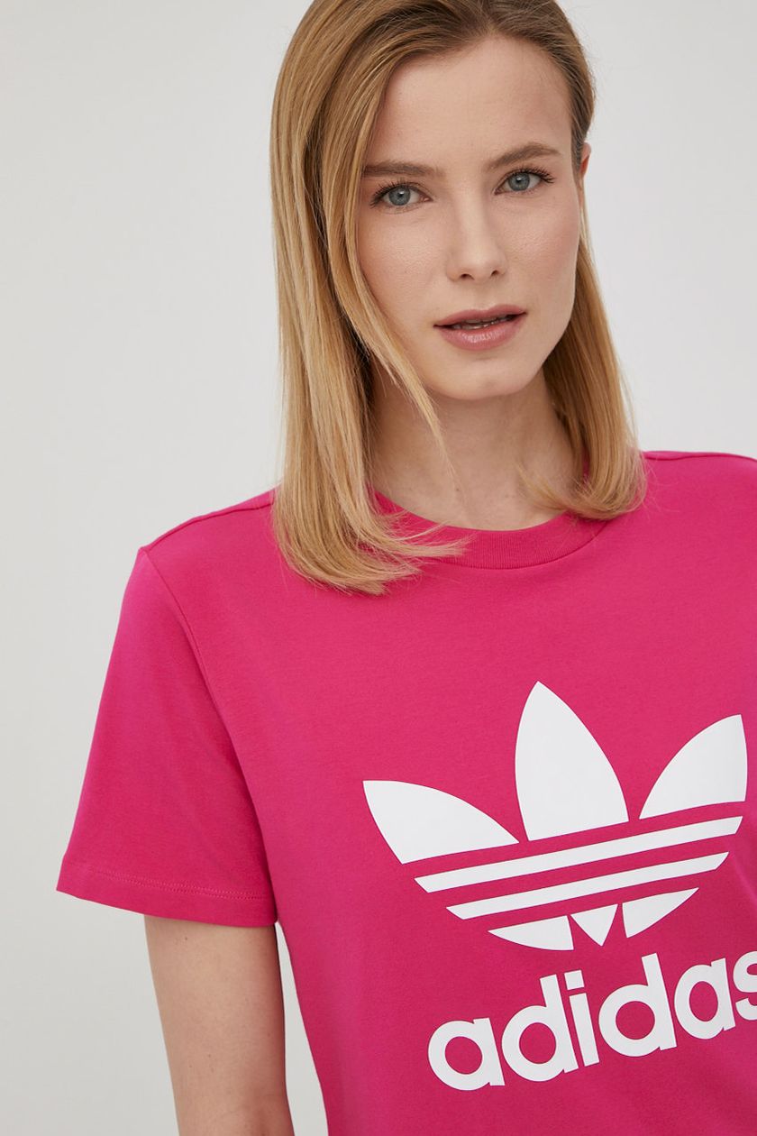 adidas Originals t-shirt women's pink color | buy on PRM