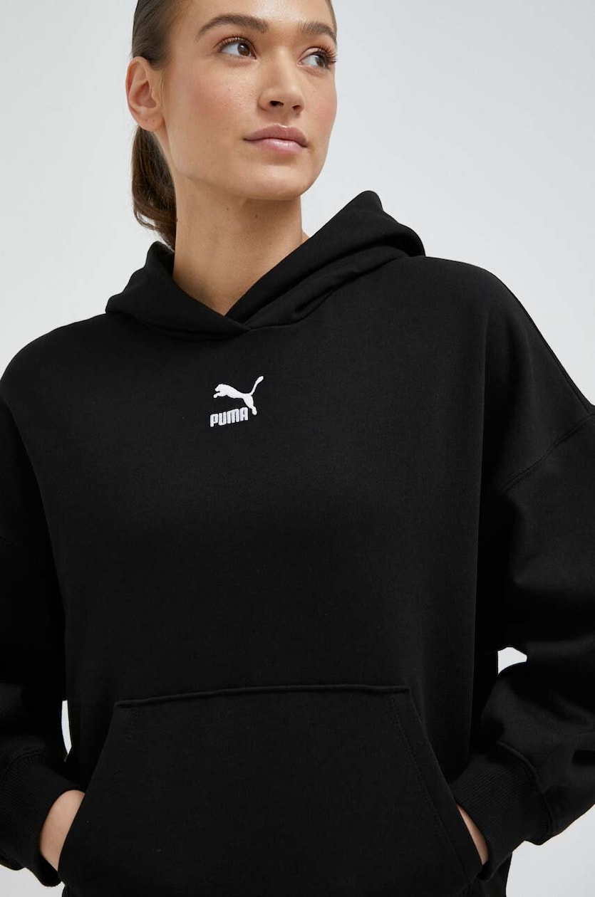 Puma cotton sweatshirt women s black color buy on PRM