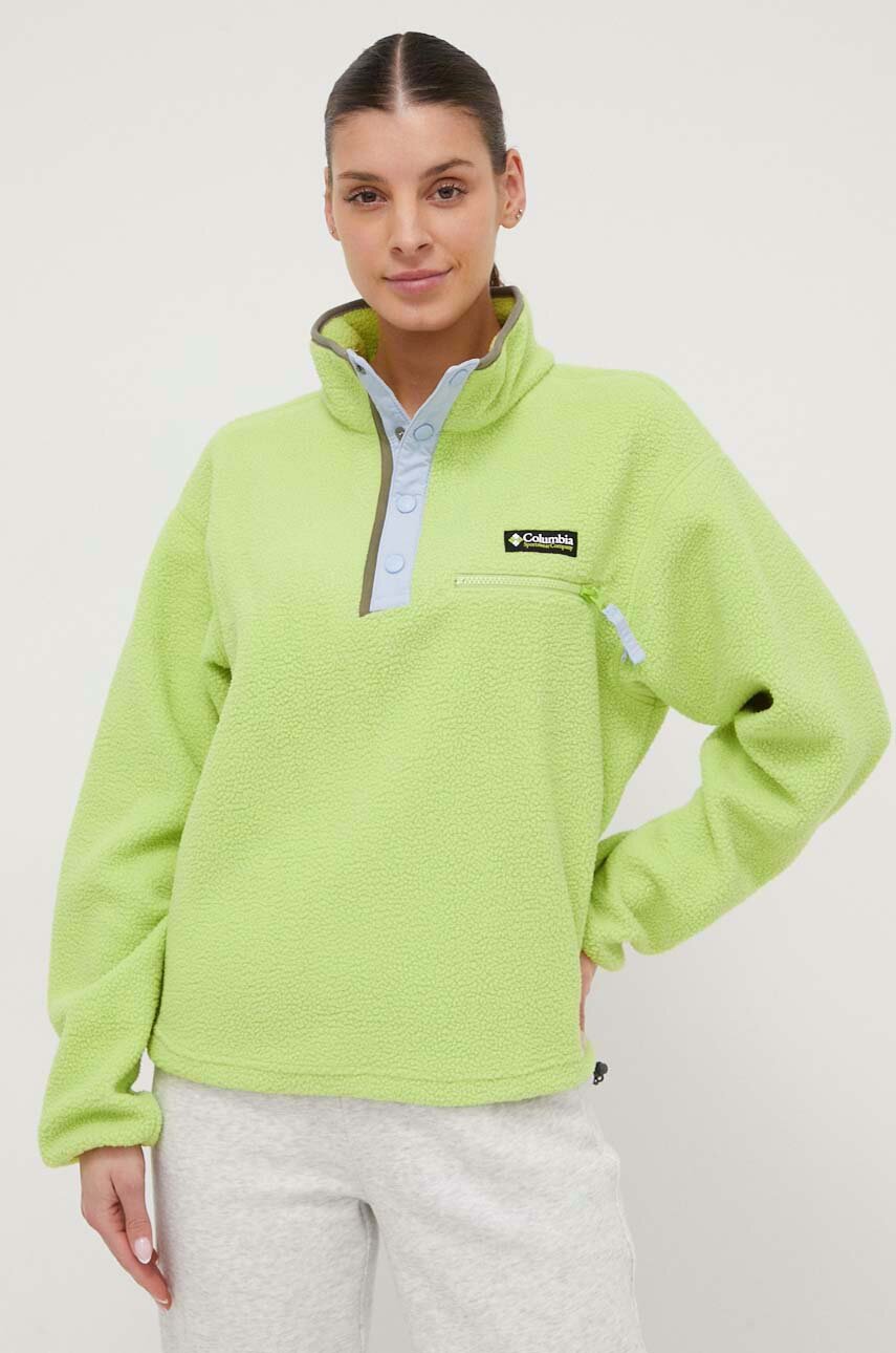 Columbia felpa da sport Helvetia Cropped colore verde