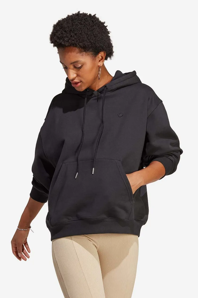 adidas Originals sweatshirt Adicolor Oversized Hoodie women\'s black color |  buy on PRM