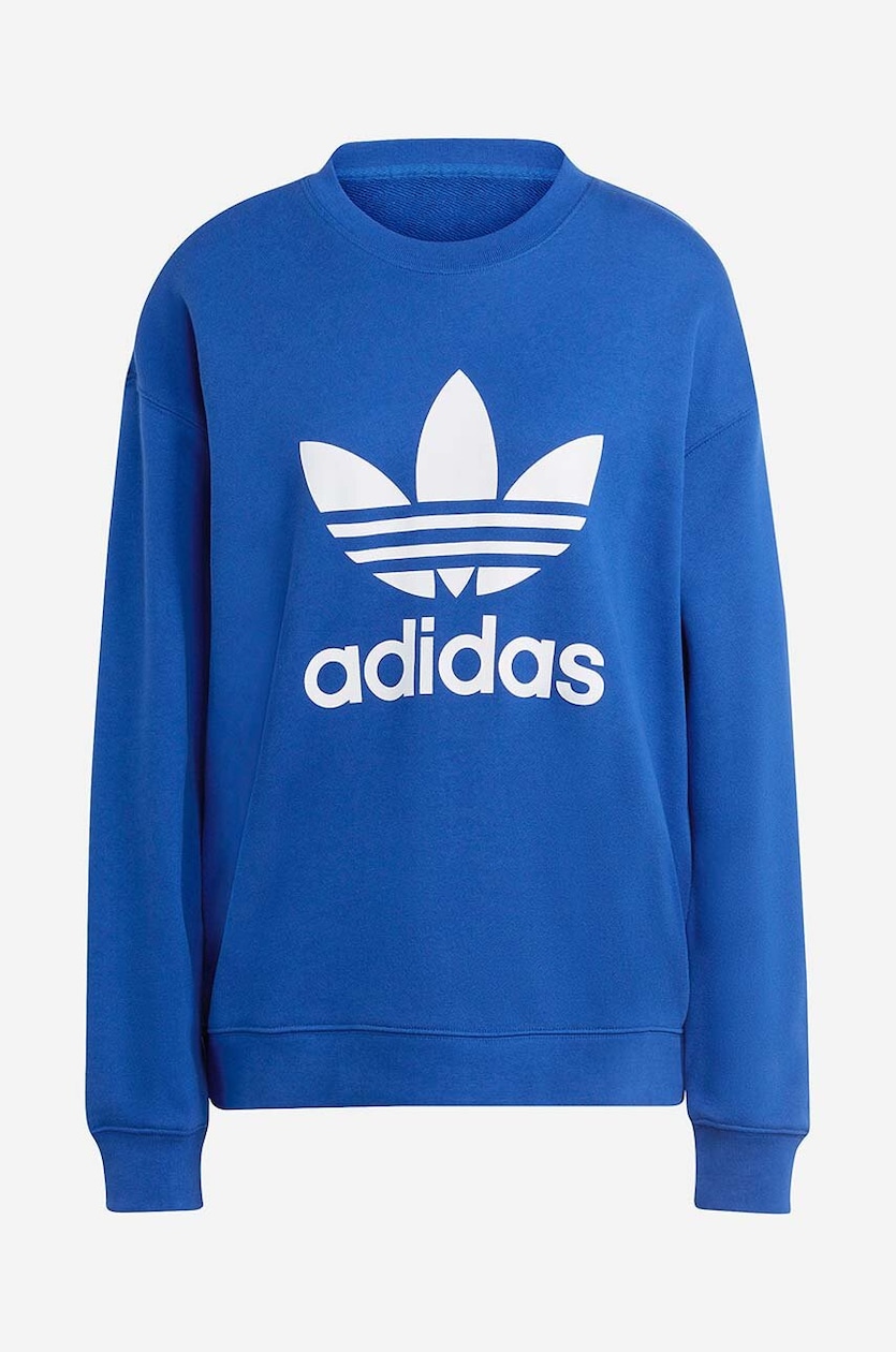 Adidas trefoil top sweatshirt navy