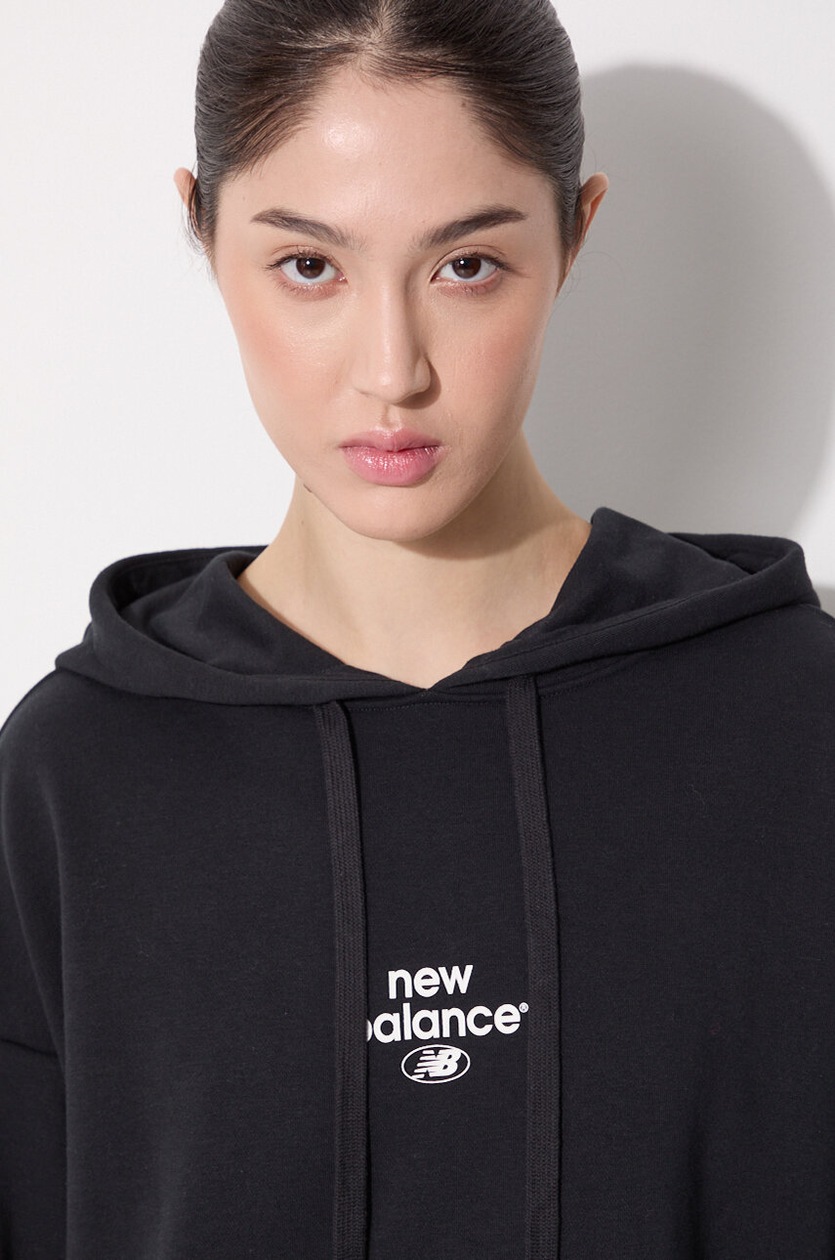 パーカー・フーディ New Balance FW23 Black cotton sweatshirt (MT31502BK BLACK) New Balance Sweatshirts Men Black M - POIZON