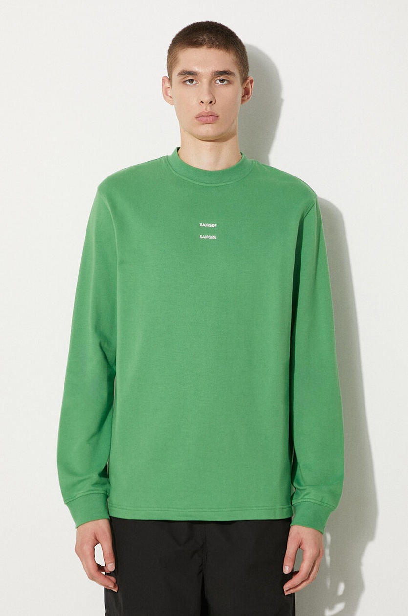 Fred Perry cotton sweatshirt green color M7535 at PRM US