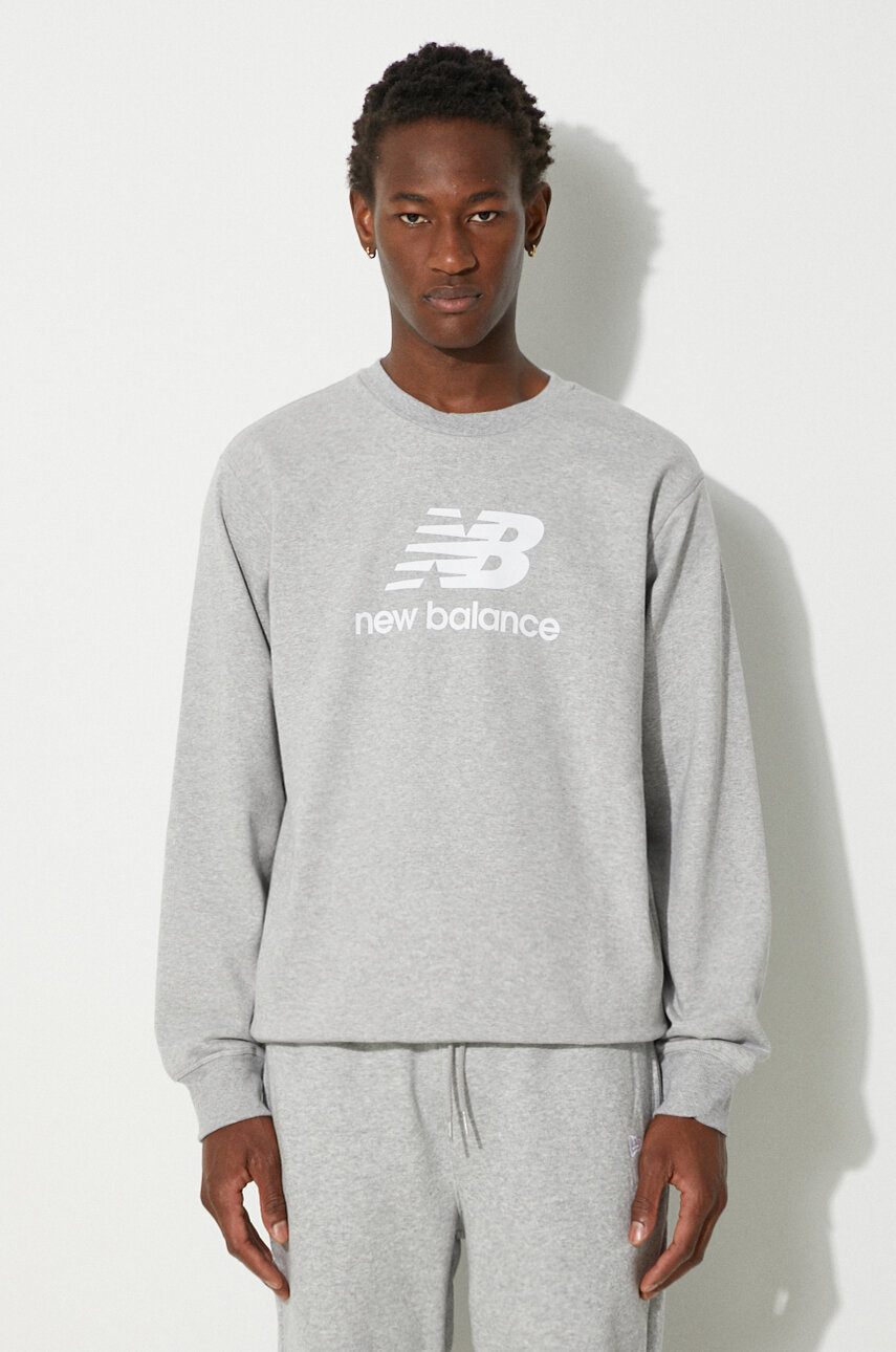 New Balance sweatshirt men s gray color at PRM US