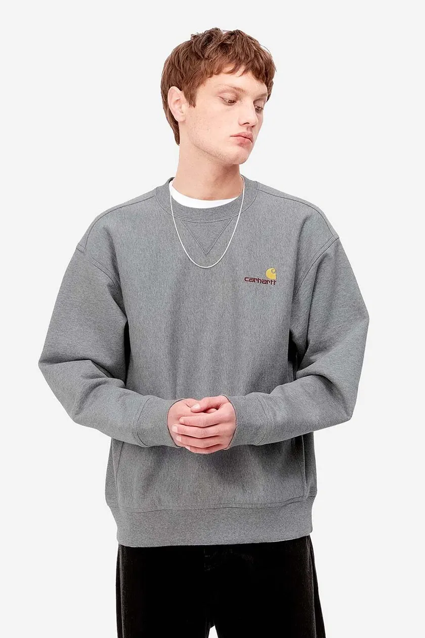 Carhartt Crew-Neck Long-Sleeve Pocket Sweatshirt for Men