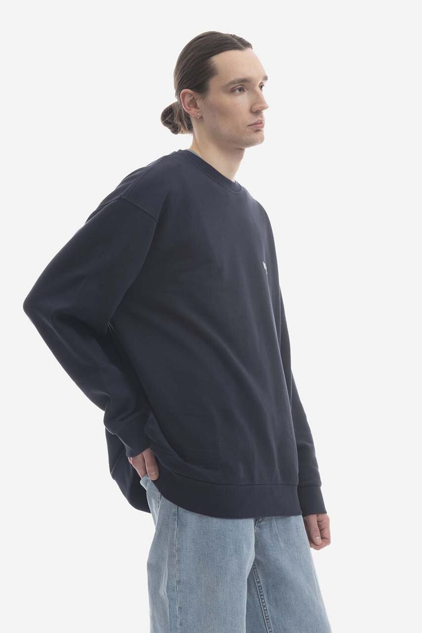 A.P.C. cotton sweatshirt Sweat Clint men\'s navy blue color | buy on PRM