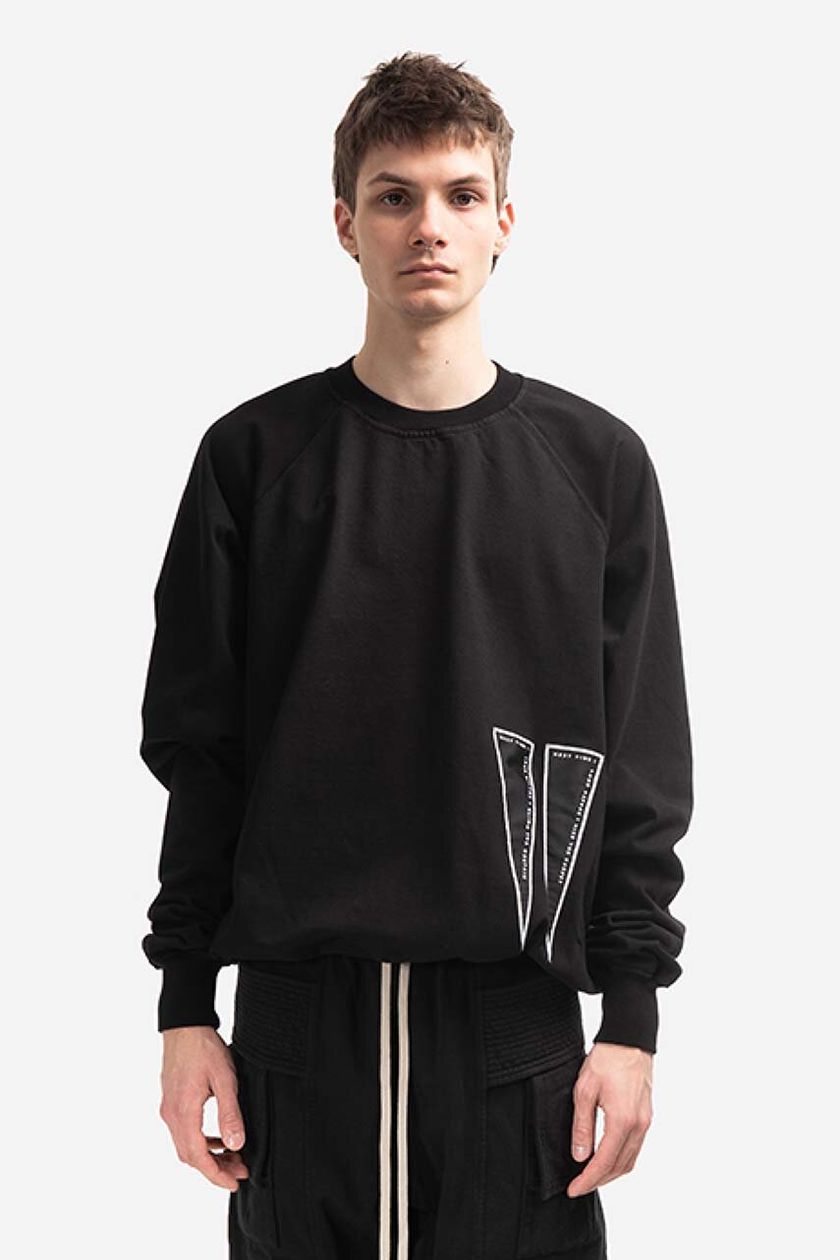 Rick Owens cotton sweatshirt men's black color | buy on PRM