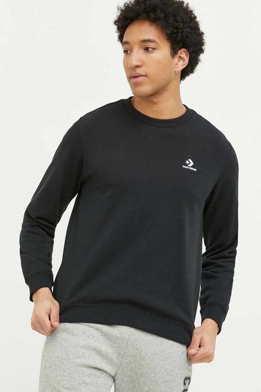 Converse sweatshirt black color on buy | PRM