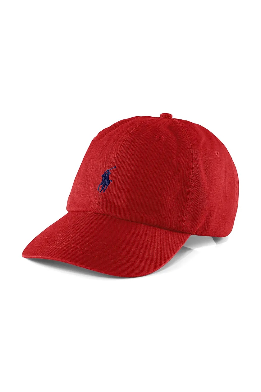 Polo Ralph Lauren cotton baseball cap pink color smooth 211967365