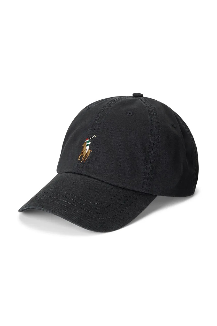POLO　Ralph Lauren ブラック キャップ Polo Ralph Lauren cotton baseball cap black color with an