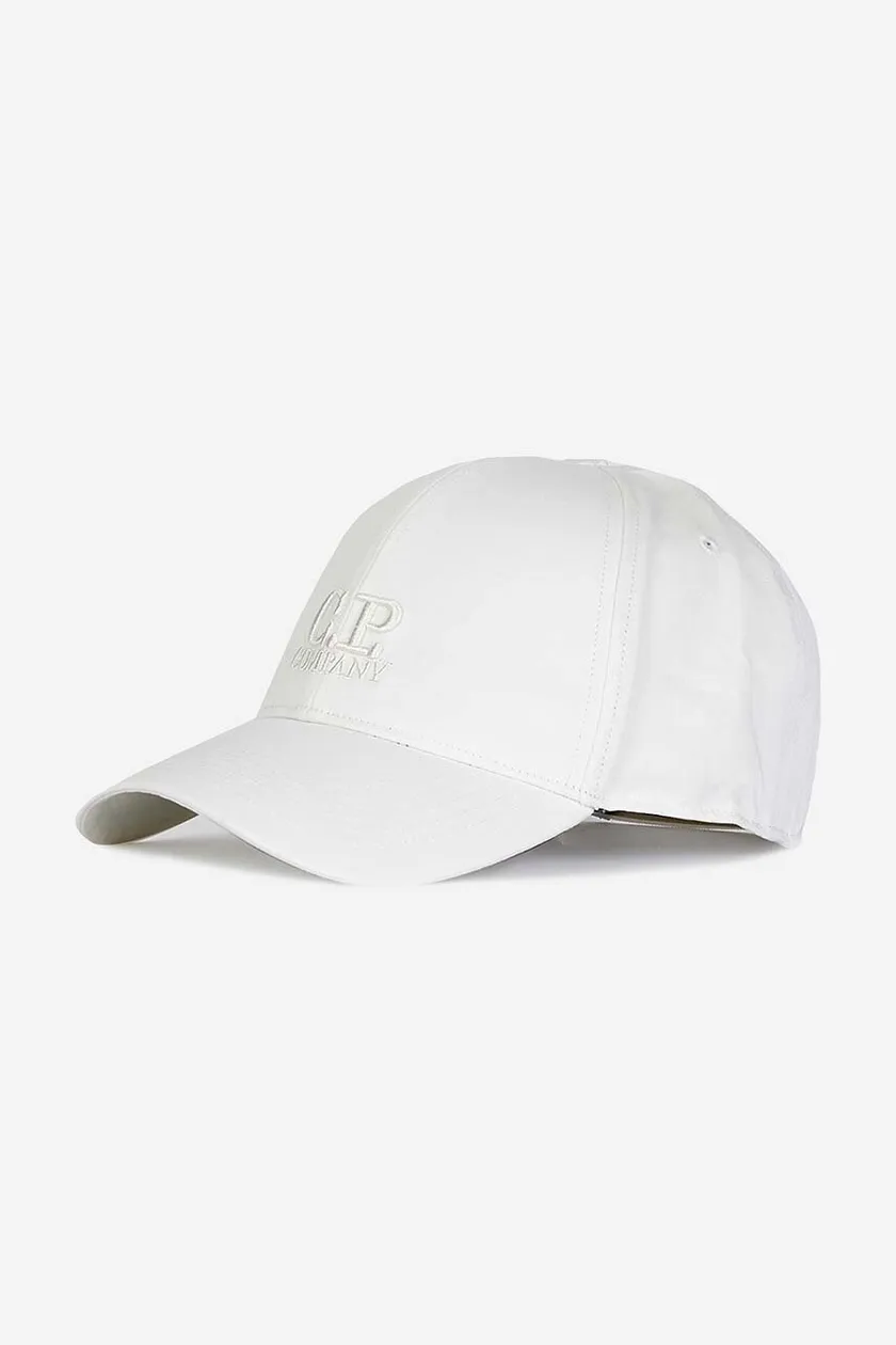C.P. Company cotton baseball cap white color