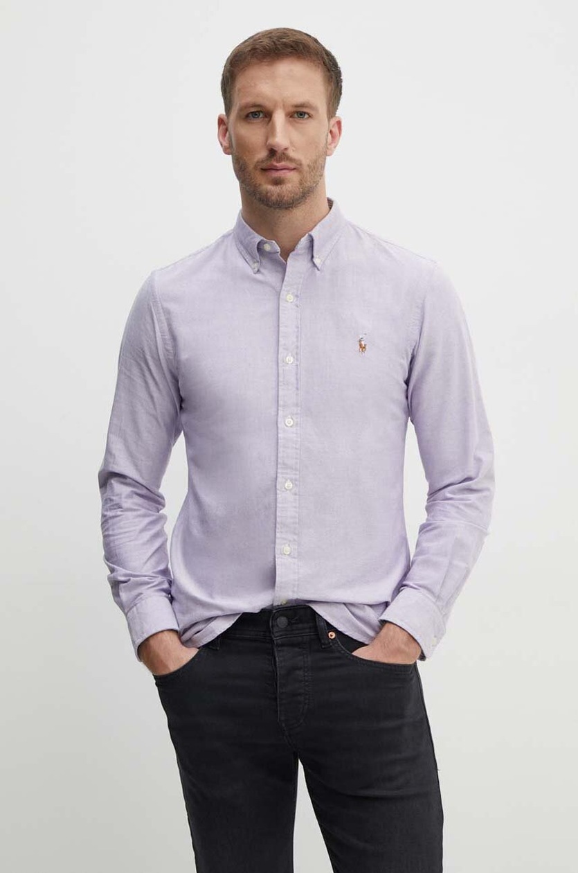 adidas Originals shirt Mono Satin men's violet color IS2938