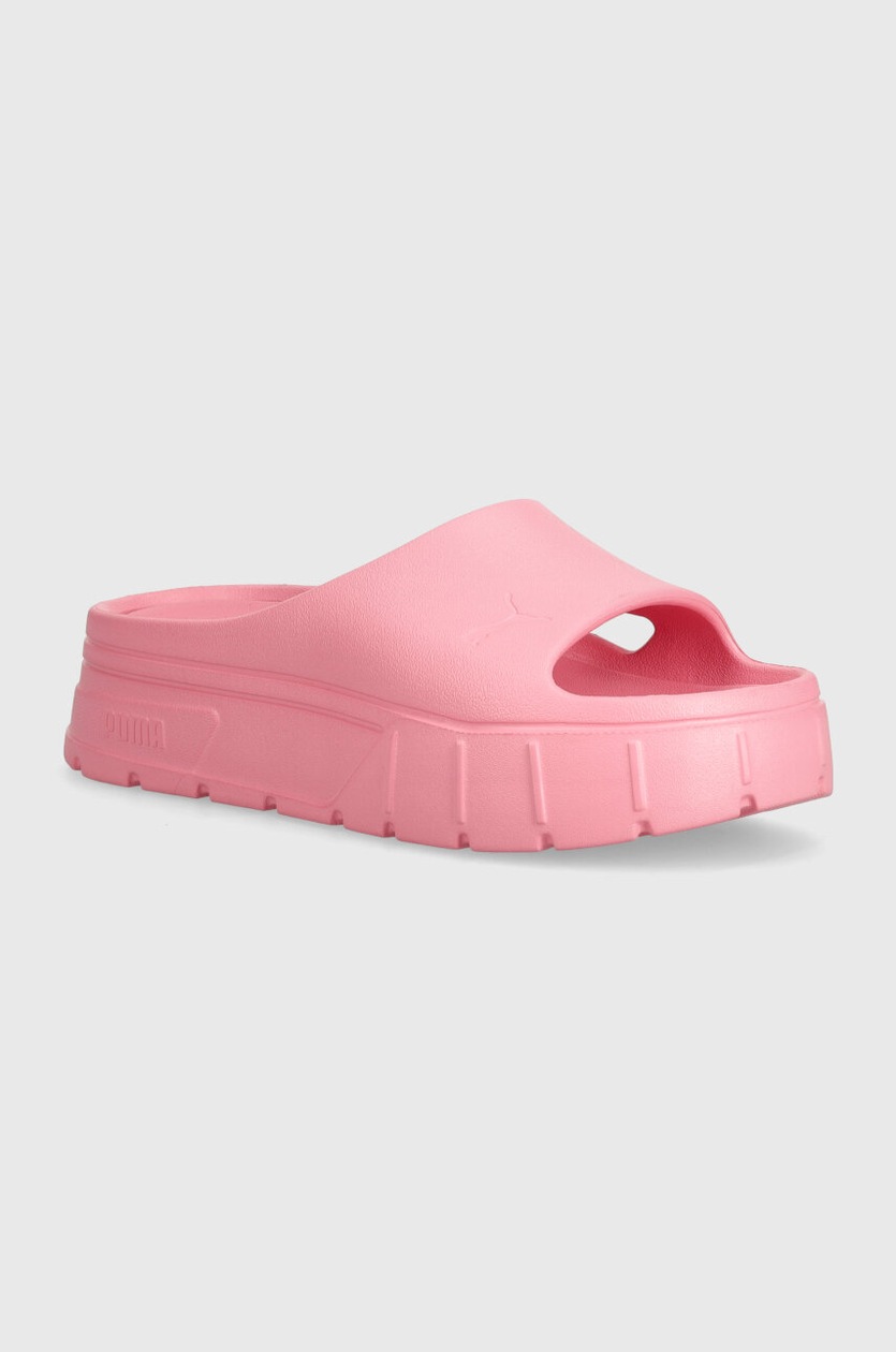 Puma klapki Mayze Stack Injex damskie kolor fioletowy na