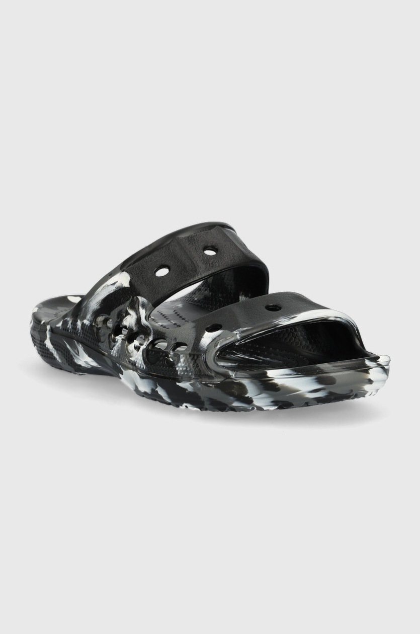 C♡ Crocs klapki Baya Marbled Sandal damskie kolor czarny 208332