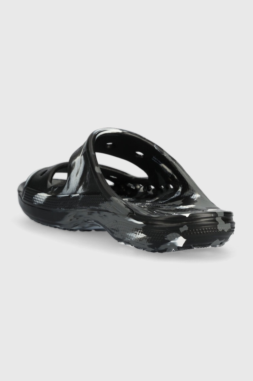 Crocs klapki Baya Marbled Sandal damskie kolor czarny 208332
