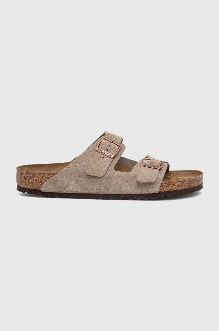 Шлепанцы Birkenstock Boston Shearling мужские цвет бежевый