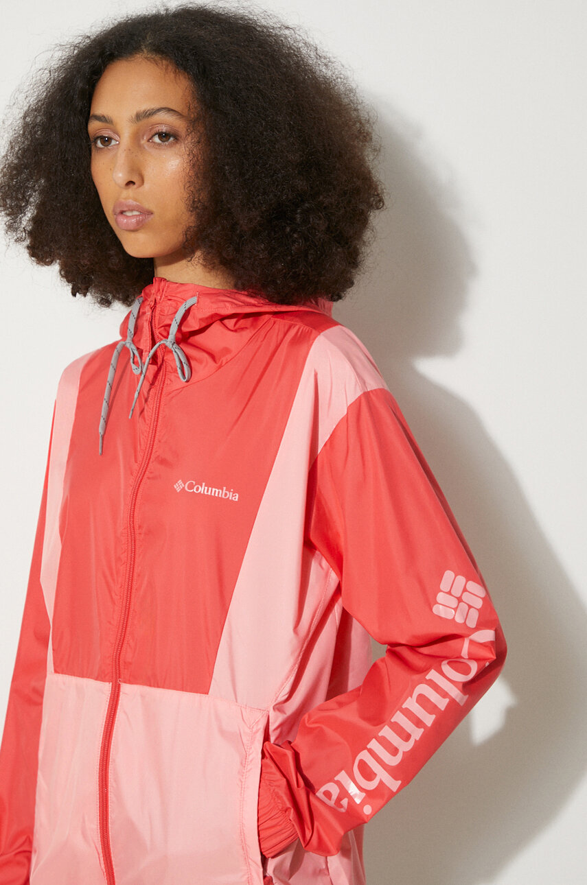 Columbia windbreaker red hotsell