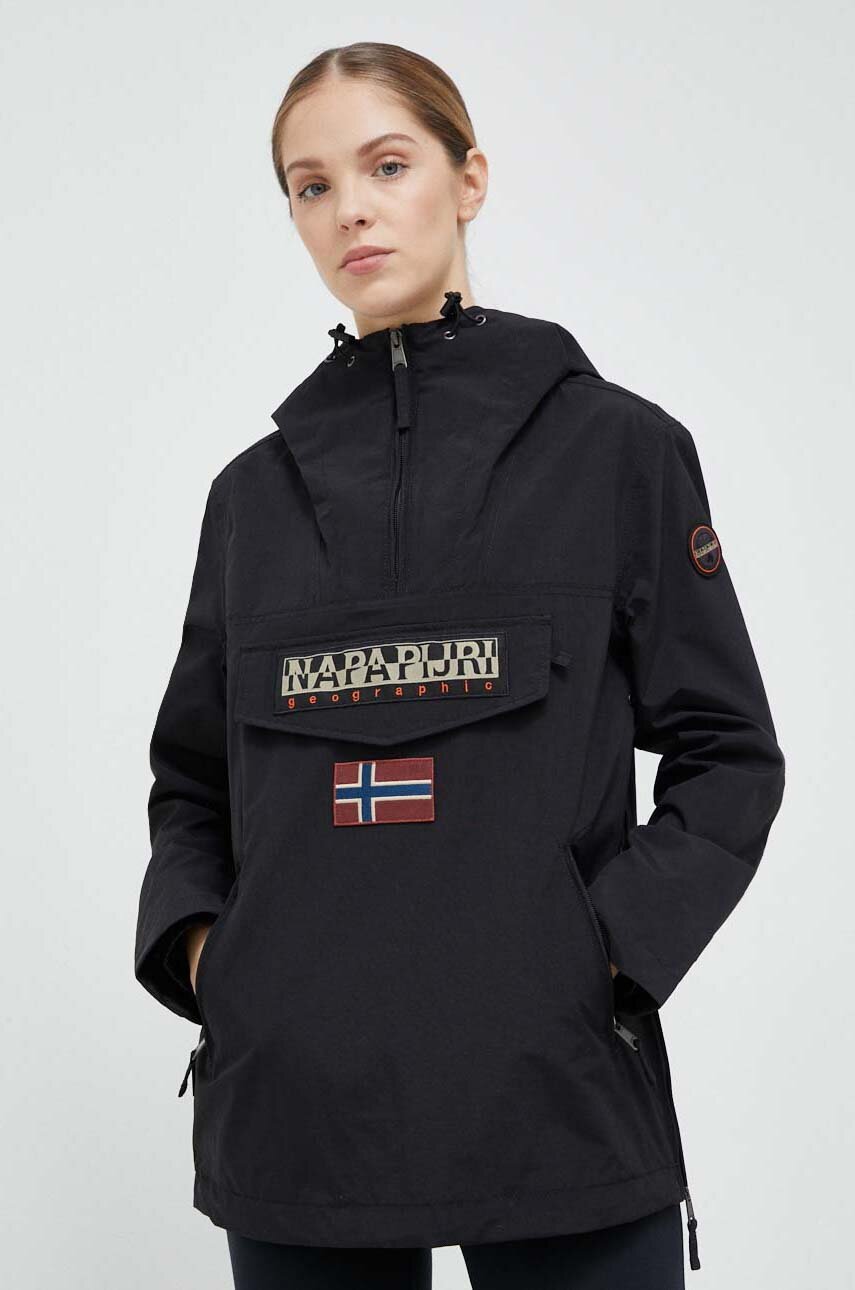 Napapijri jacket women's black color buy on PRM