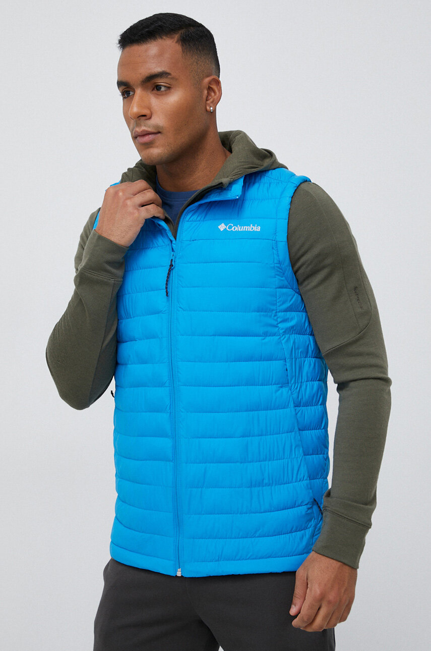 Sportovn vesta Columbia barva modr ANSWEAR.cz