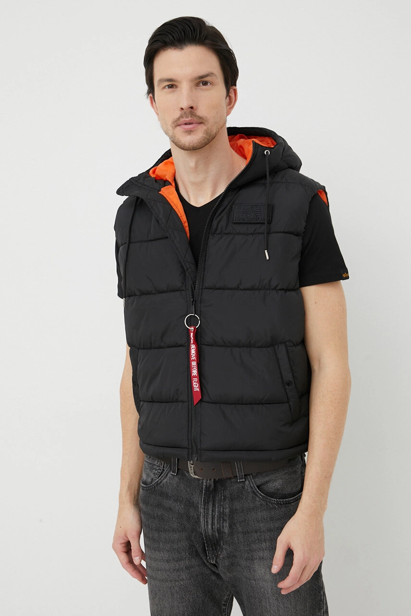 Alpha Industries vest men\'s black color | buy on PRM