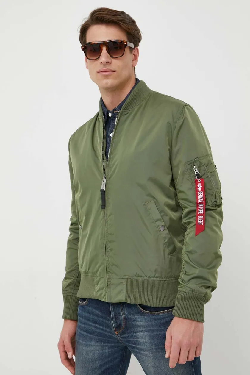 Alpha Industries bomber jacket MA-1 TT men's green color 191103.01 | buy on  PRM