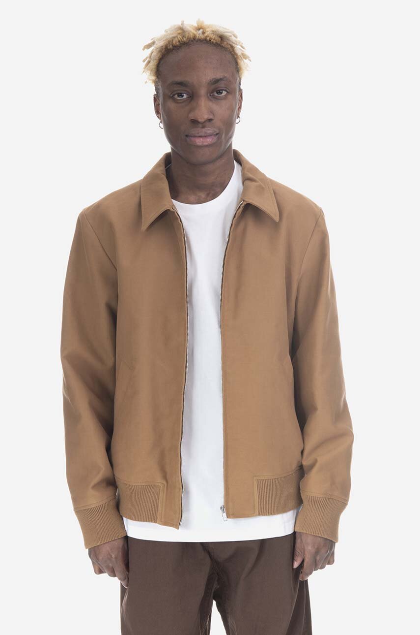 A.P.C. jacket Blouson Gilles men's brown color