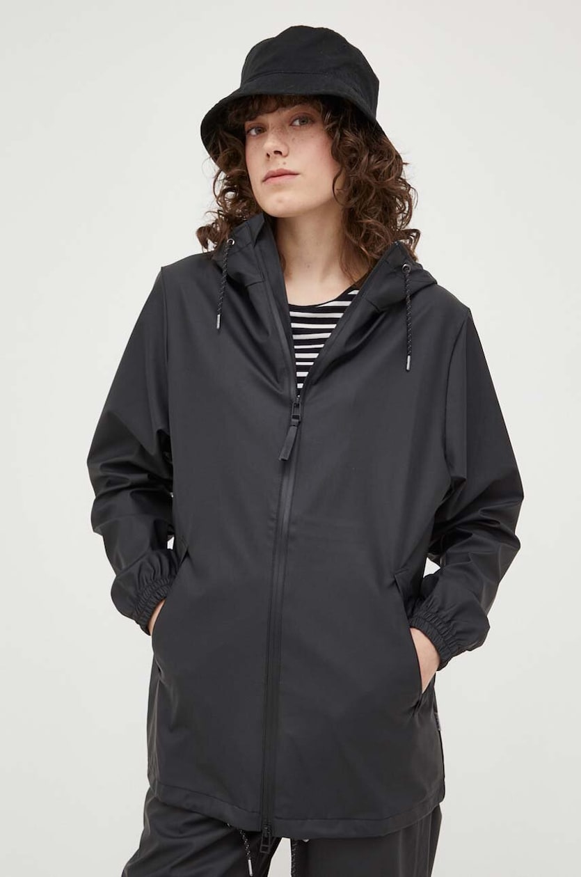 Rains breaker jacket black store