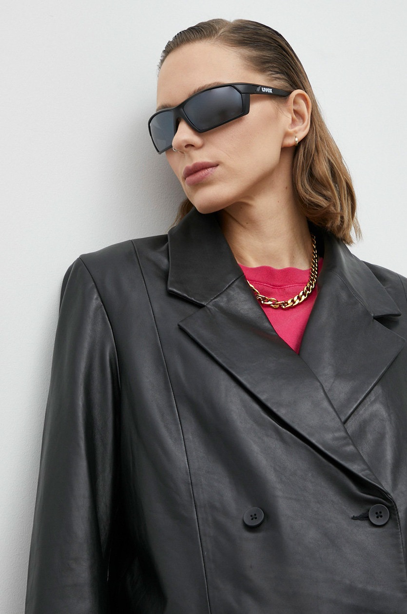 Young Poets Society blazer in pelle Pina