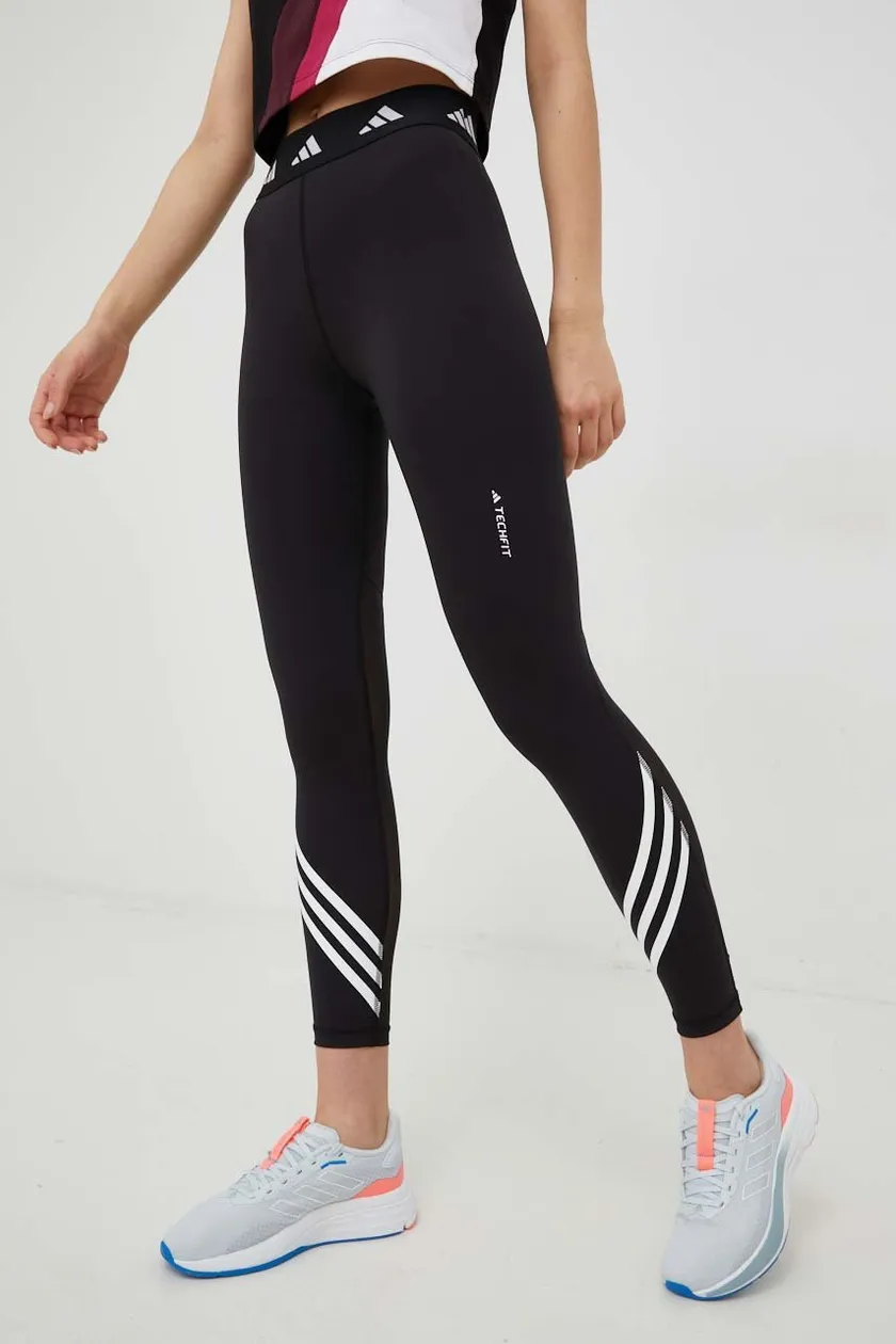 Женские леггинсы adidas Techfit 7/8 Leggings (Черные)