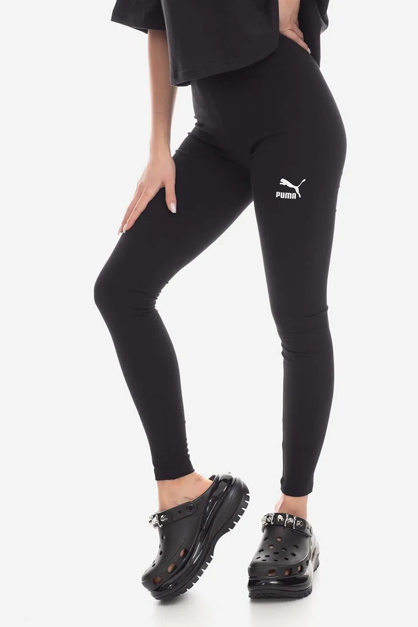 Puma leggings Classics women's black color buy on PRM