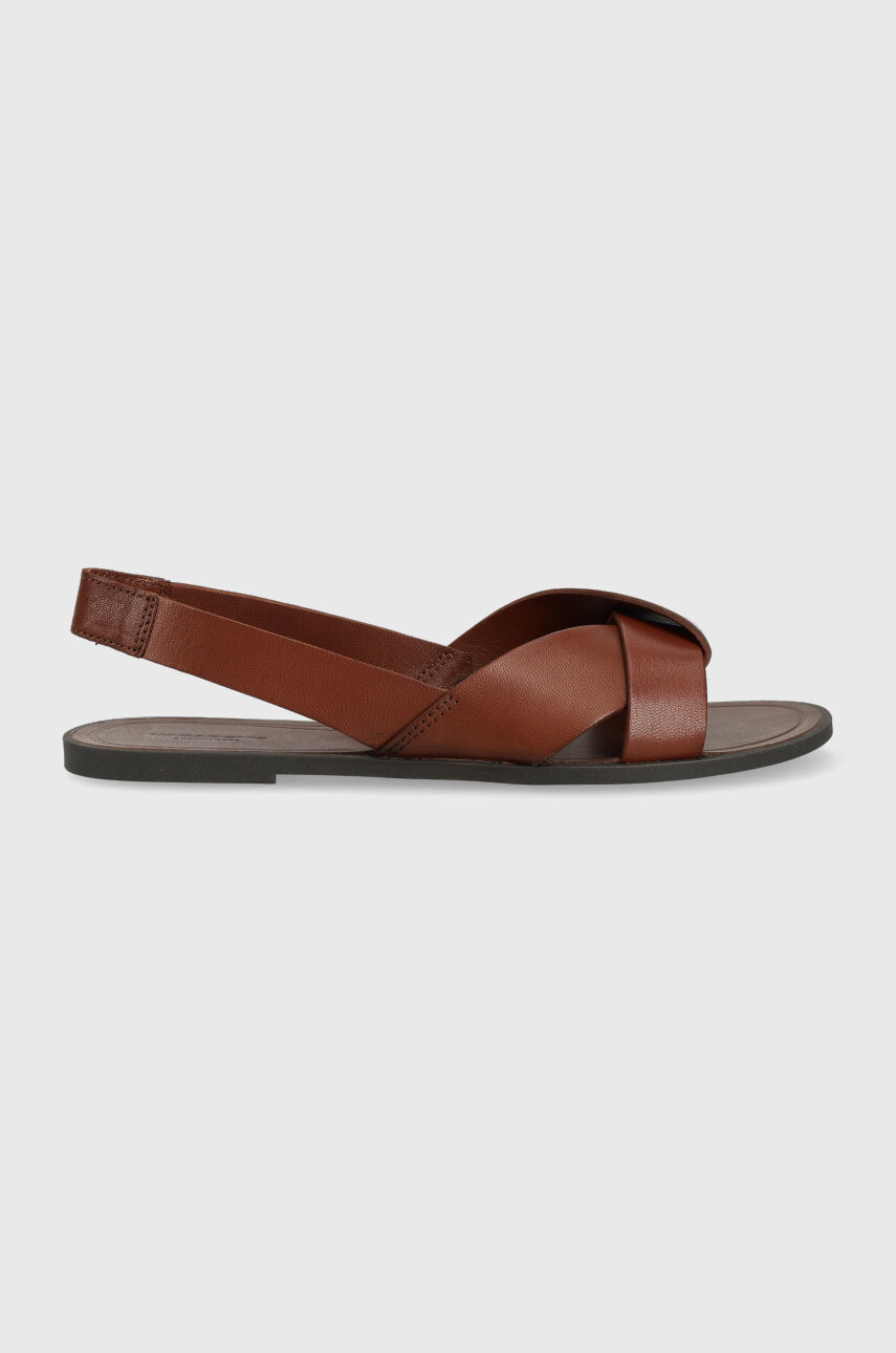 Usnjeni sandali Vagabond Shoemakers TIA 2.0 enski rjava barva