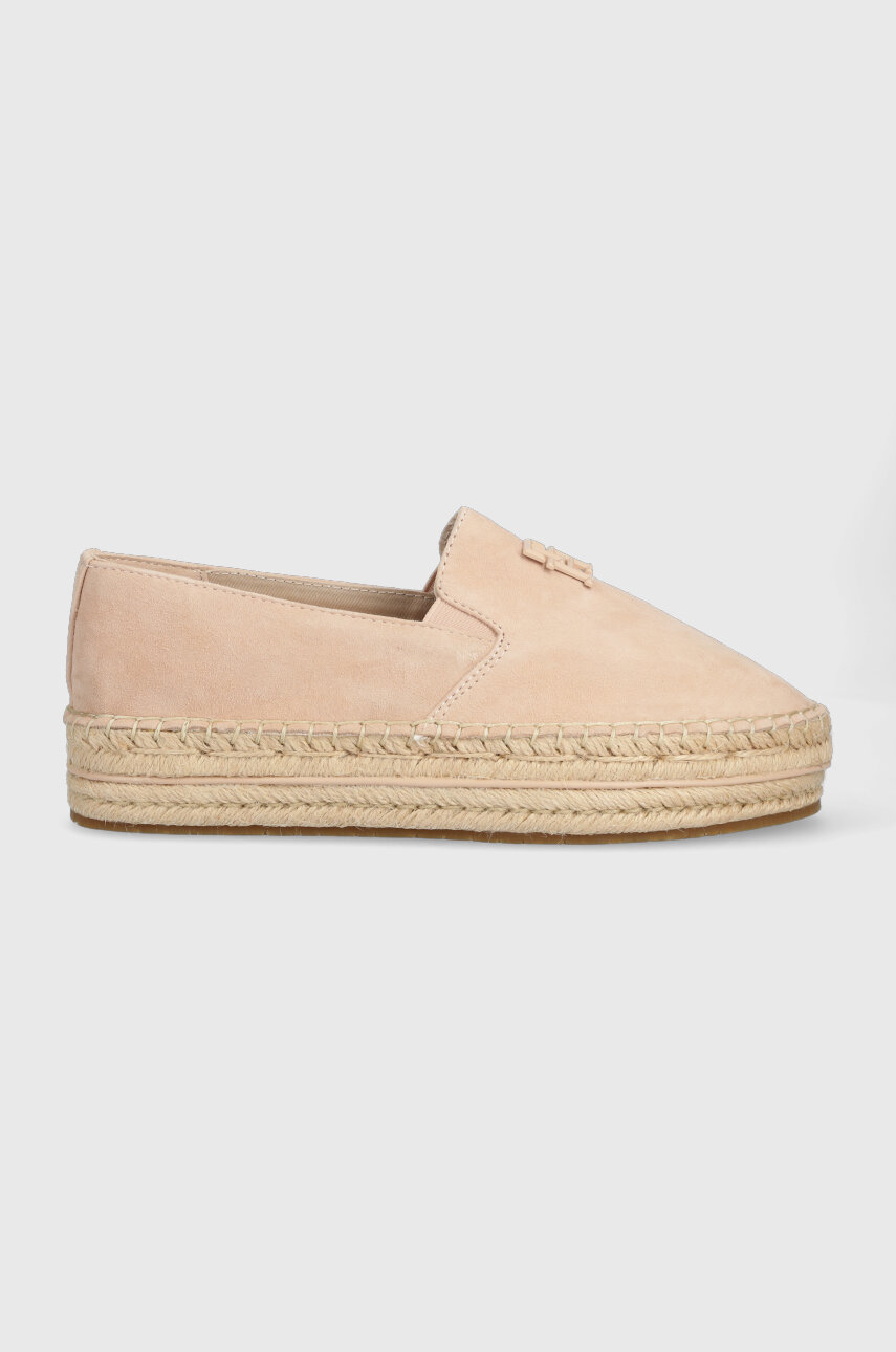 Tommy Hilfiger espadrilles vel rb l TH SUEDE FLATFORM ESPADRILLE