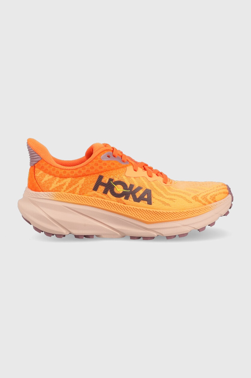 Hoka One One running shoes Bondi 8 orange color at PRM US