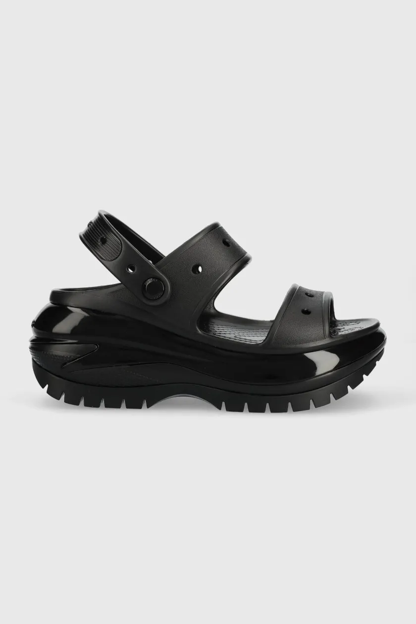 чорний Шльопанці crocs sandal Classic Mega Crush Sandal Жіночий