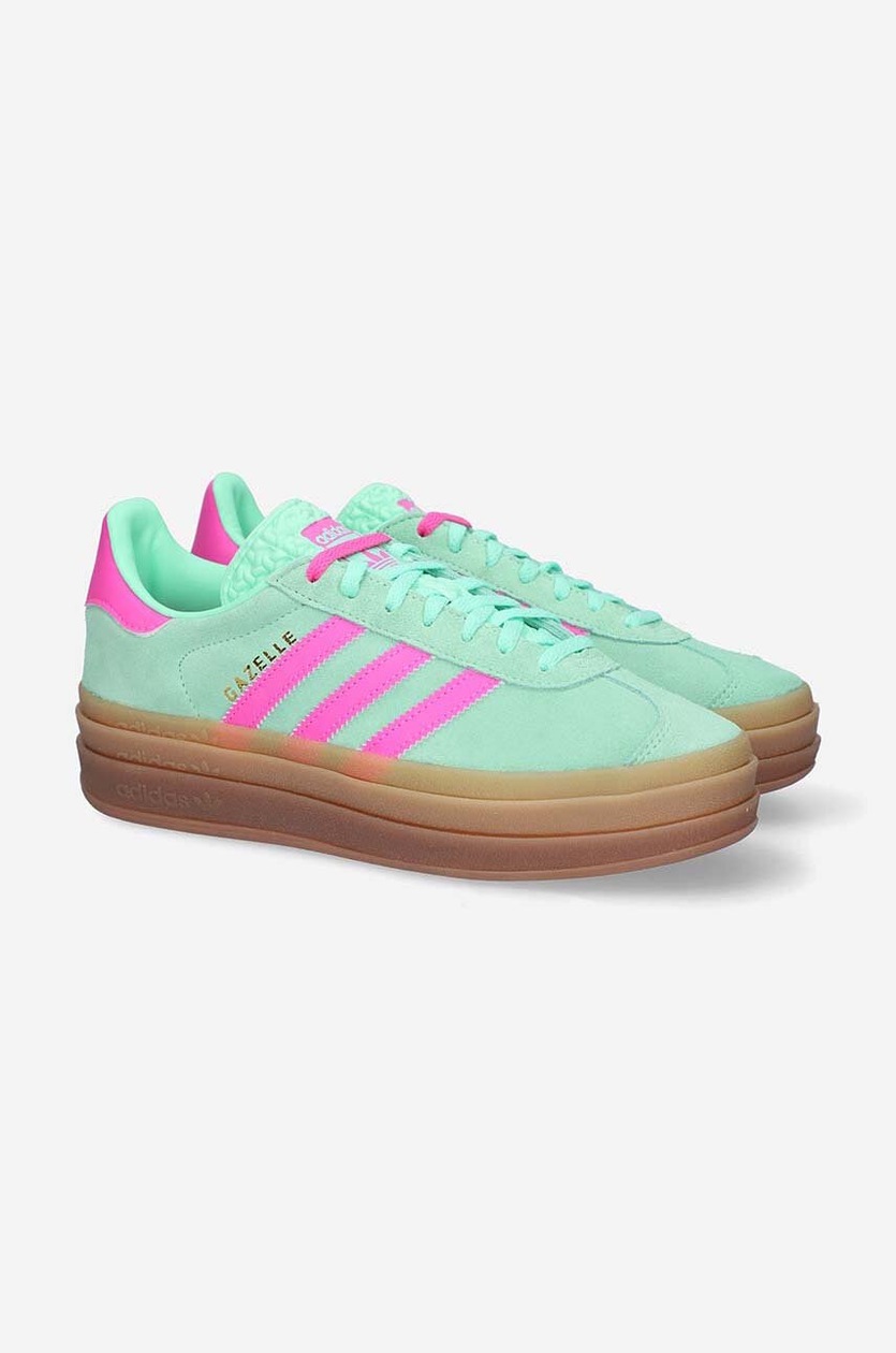 |関税送料込| adidas| 春色 GAZELLE BOLD Mint Green/Pink 厚底 関税送料込| adidas| 春色 GAZELLE BOLD Mint Green/Pink 厚底