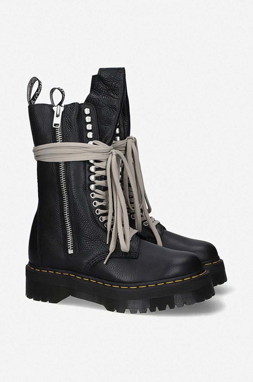 Rick Owens leather biker boots x Dr. Martens PRM EU Rick Owens leather biker boots x Dr. Martens PRM EU