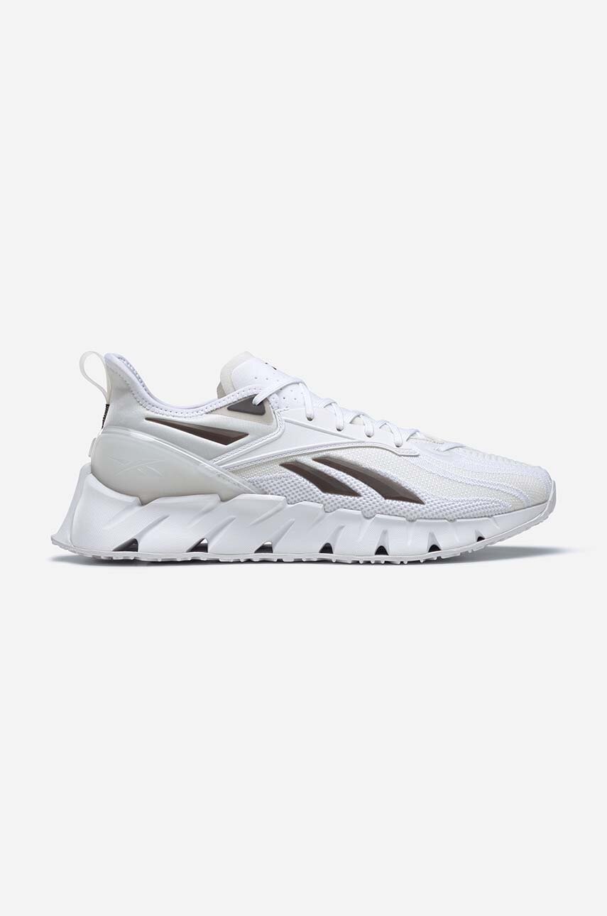 All white reebok zigtech Clearance