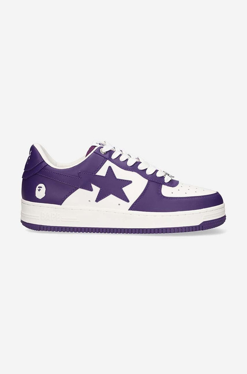 Bapesta Bape Shoes Purple A Bathing Ape Authentic Ape Bape Suede