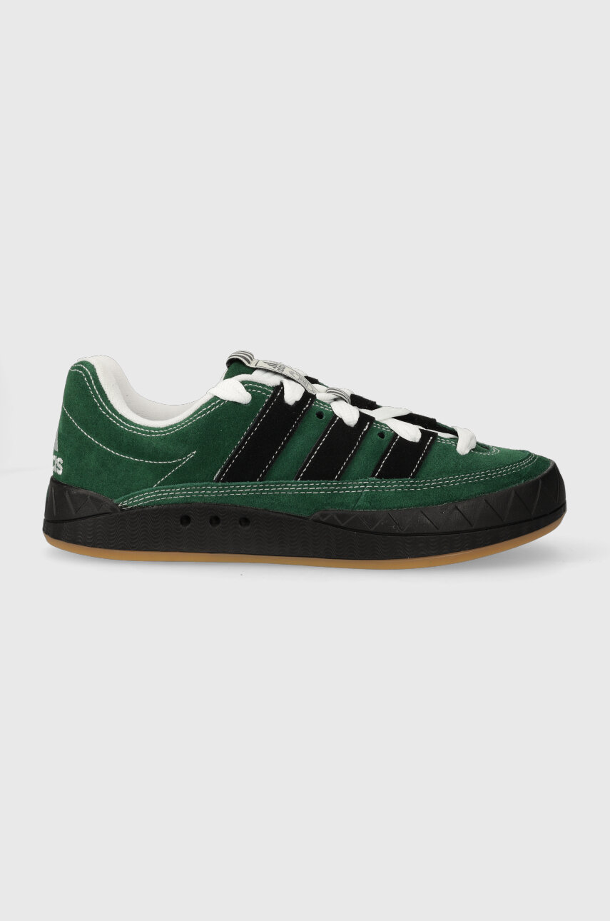 Adidas green cheap suede sneakers