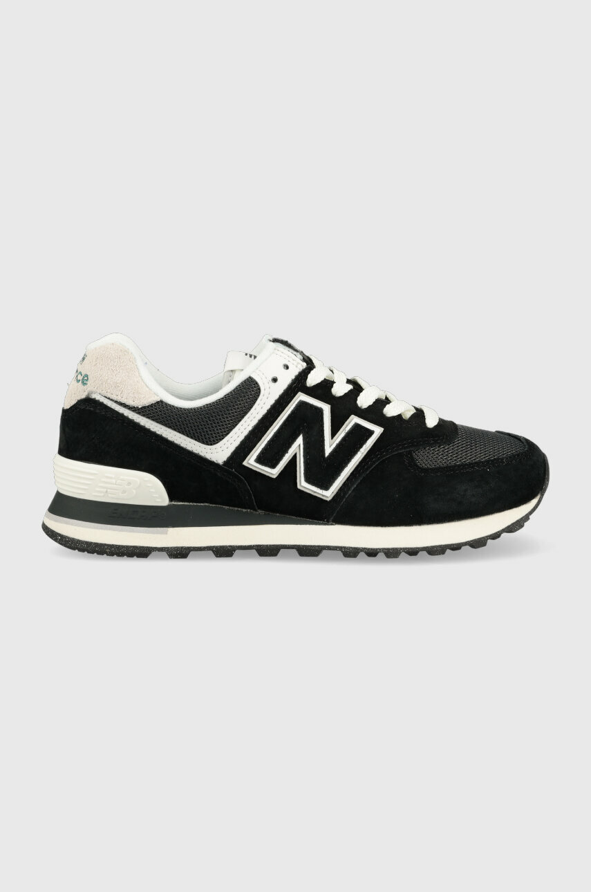 Black new balance classics top