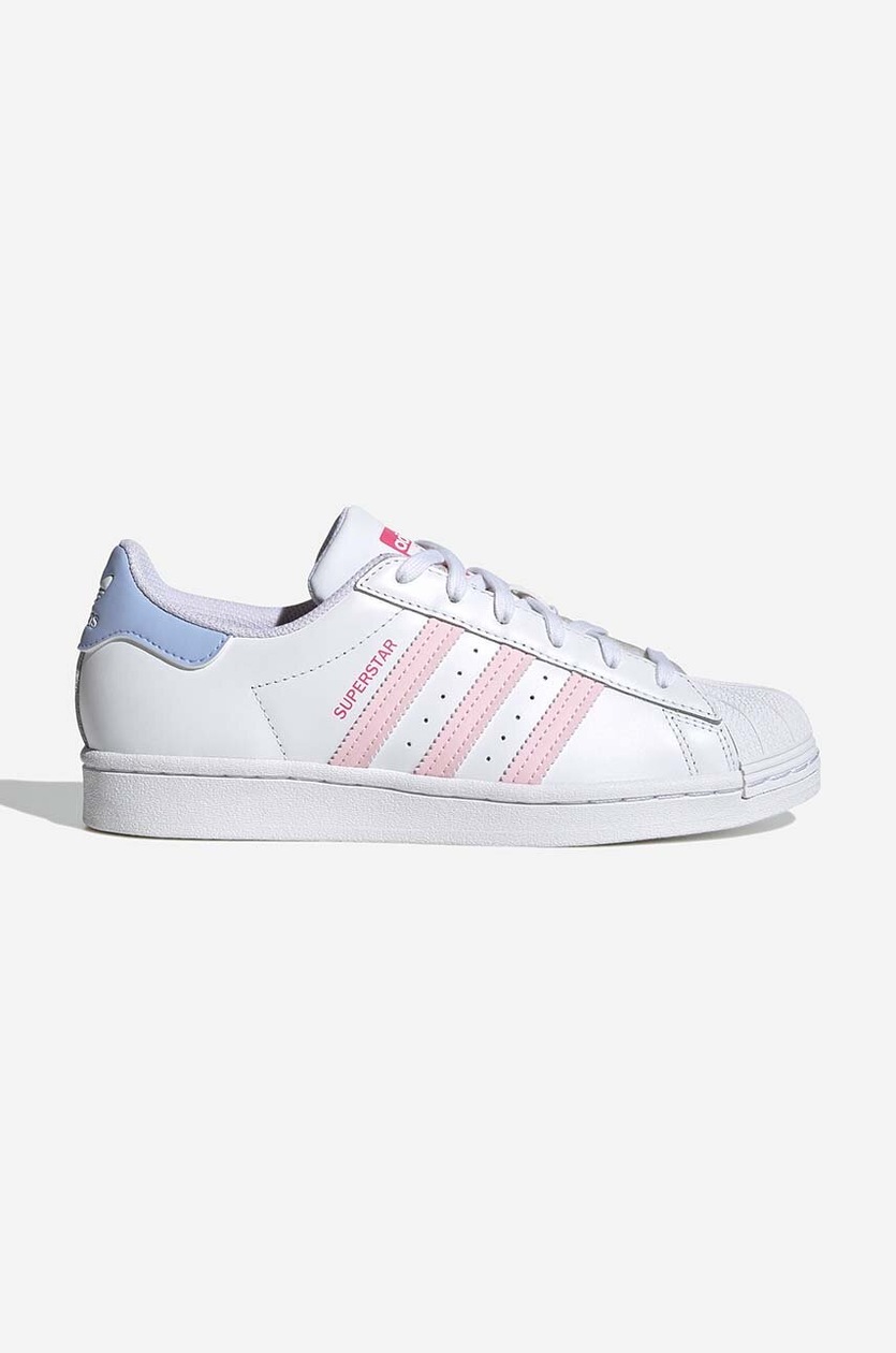 Superstar shoes white and pink Clearance