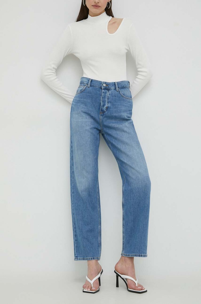 Mustang jeansy Style Ava Wide Loose damskie high waist