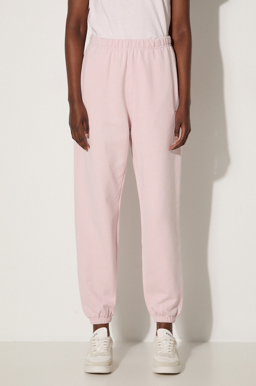 New Balance cotton joggers pink color at PRM US