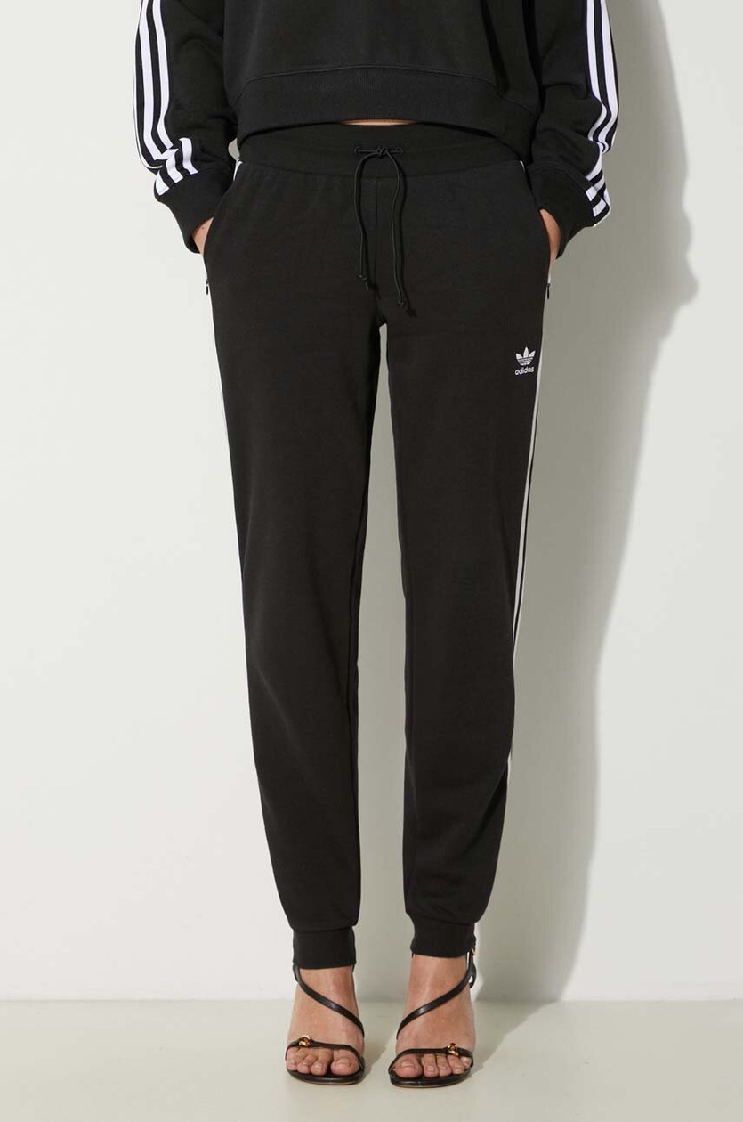 adidas originals premium skinny joggers in black