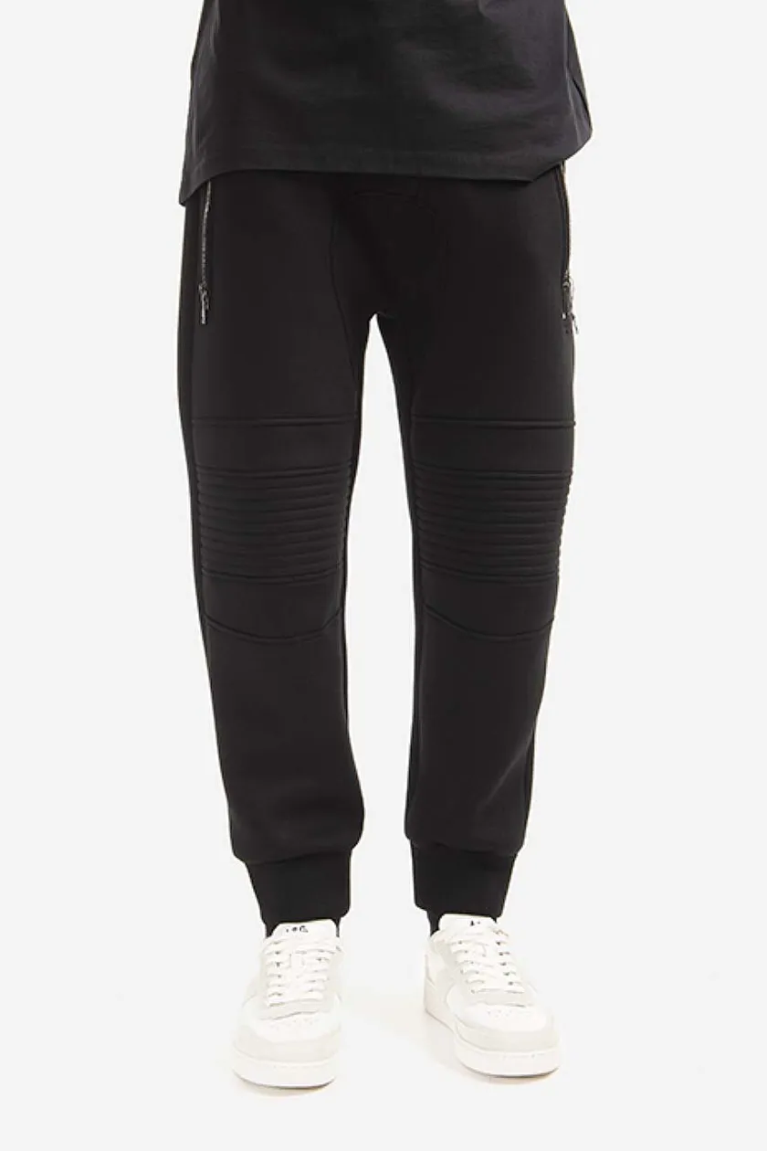 Neil Barett joggers Skinny Low Rise Swatpants black color | buy on PRM