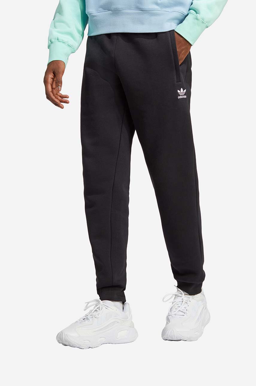 Adidas original best sale black joggers