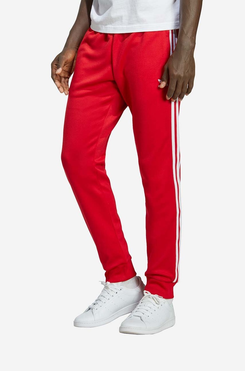 Joggers Red And White Adidas Pants Mens Red Adidas California