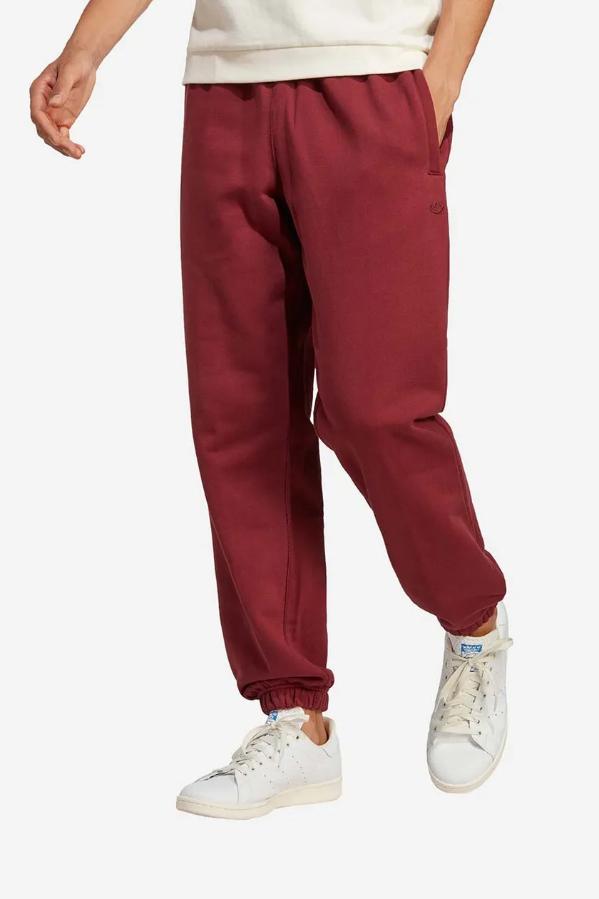 Βαμβακερό παντελόνι adidas C Pants FT χρώμα: κόκκινο