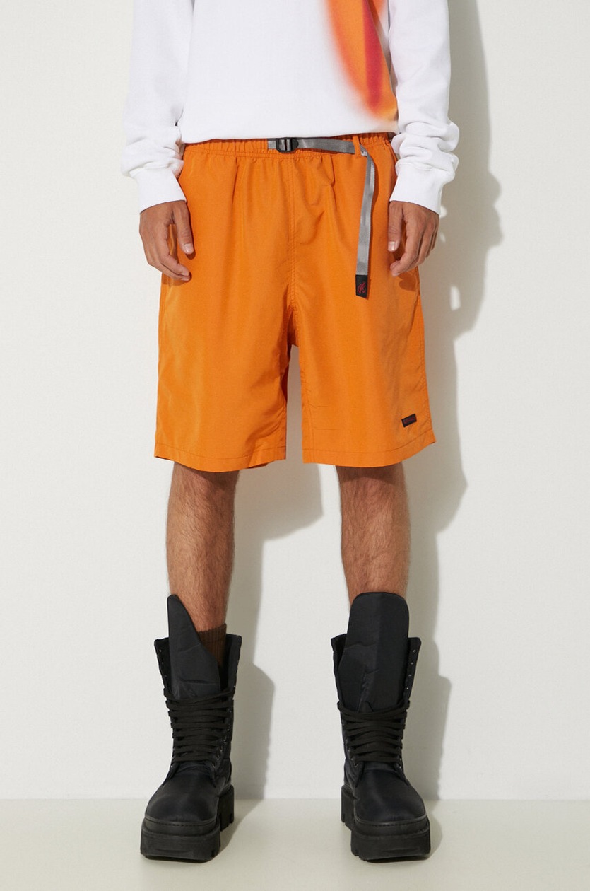 Gramicci shorts Shell Packable Short men's orange color at PRM US