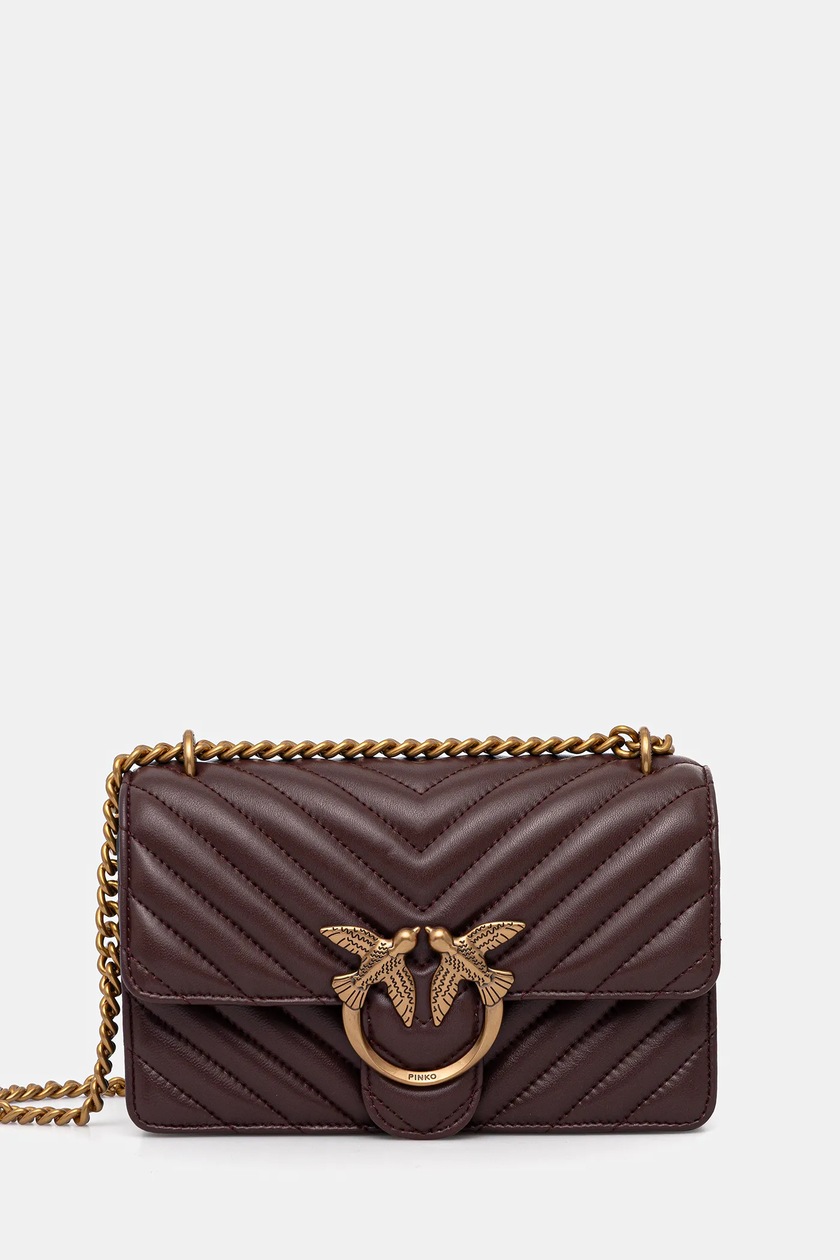 Pinko torebka zamszowa kolor złoty 100039 A27F | Answear.com